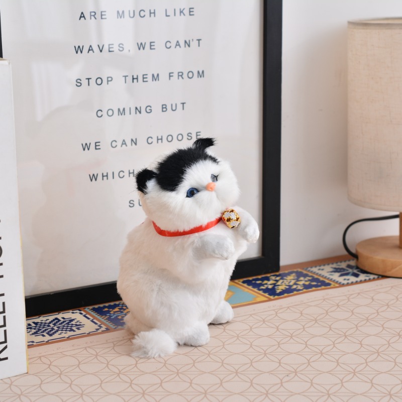 (소리와 함께 폭발) 루시드 검은 머리 고양이