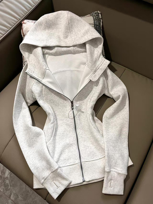 山东即墨卫衣上衣开衫女韩版2025新连帽拉链秋季潮流穿搭显瘦外套|undefined