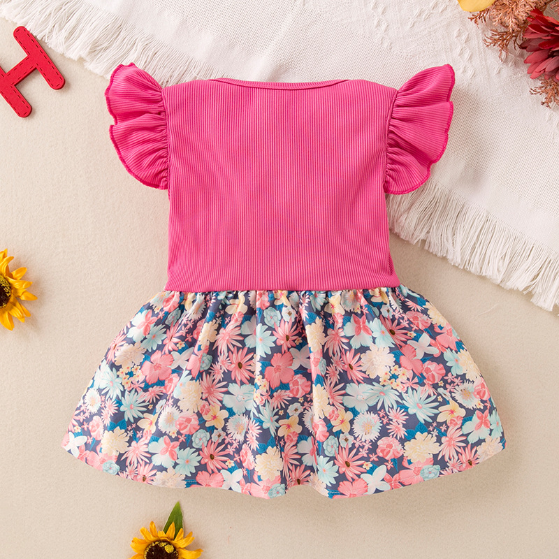 Nuevo vestido de princesa para bebé, ropa de bebé para niña, mono de primavera y otoño categoría A, ropa infantil para niñas, sección delgada.