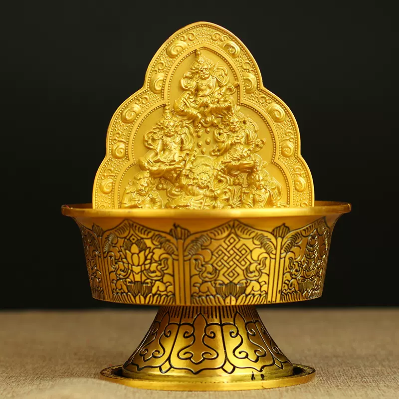 纯铜水供财神财宝天王水陆供五路财神佛像藏产供佛密宗摆件礼品