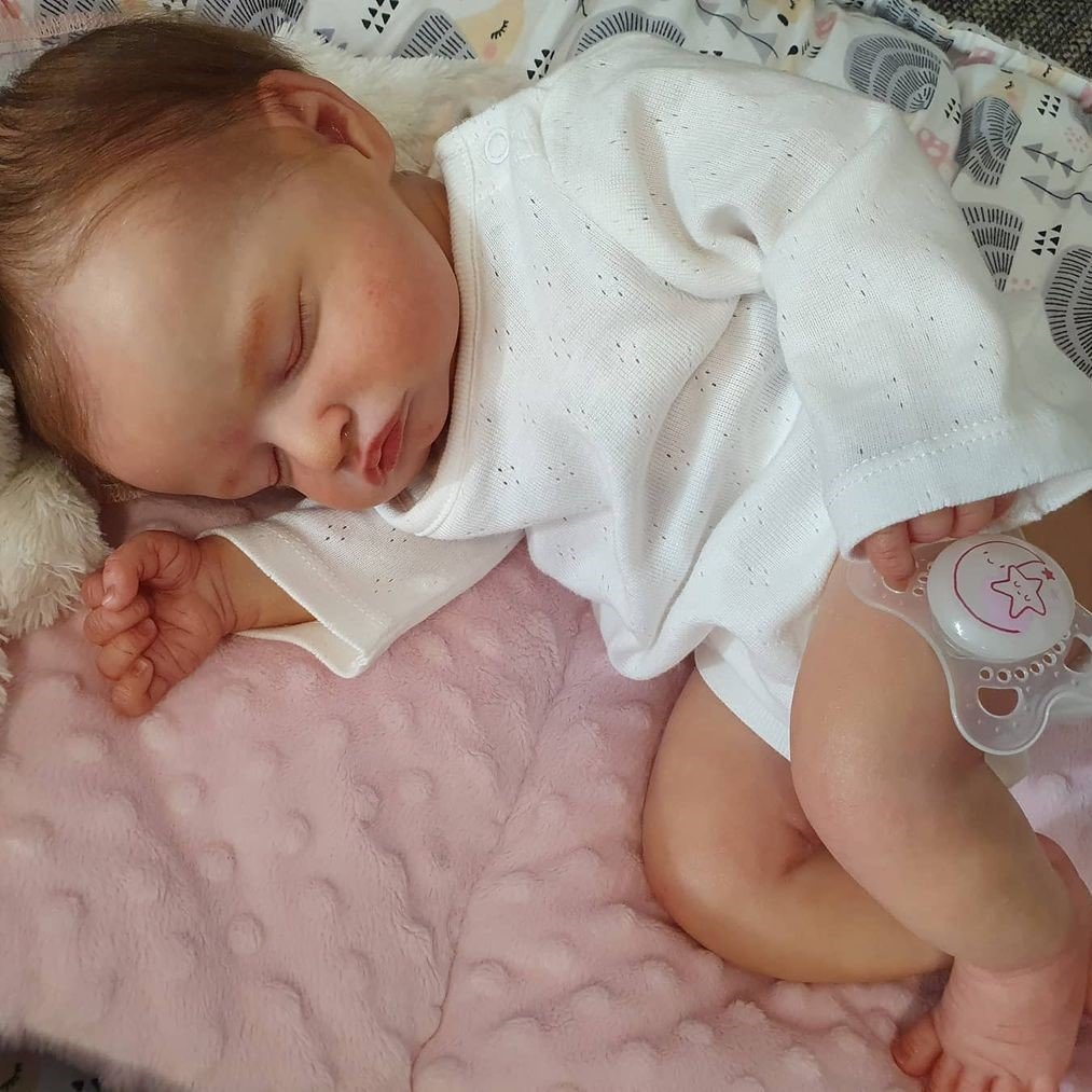 49cm simulación bebé renacido muñeca Rosalie transfronteriza e-commerce suministro entrega de una sola pieza
