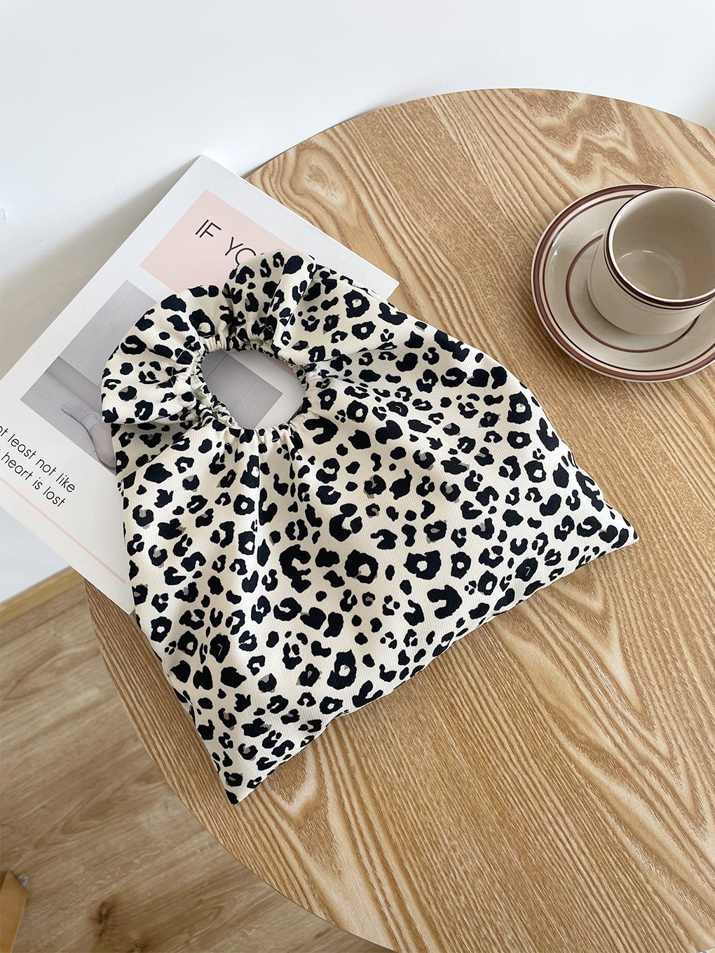 Ins pliegue de encaje bolso de mano mini bolso de muñeca sensación de nicho bolso de algodón bolsa de almacenamiento portátil bolsa de lona