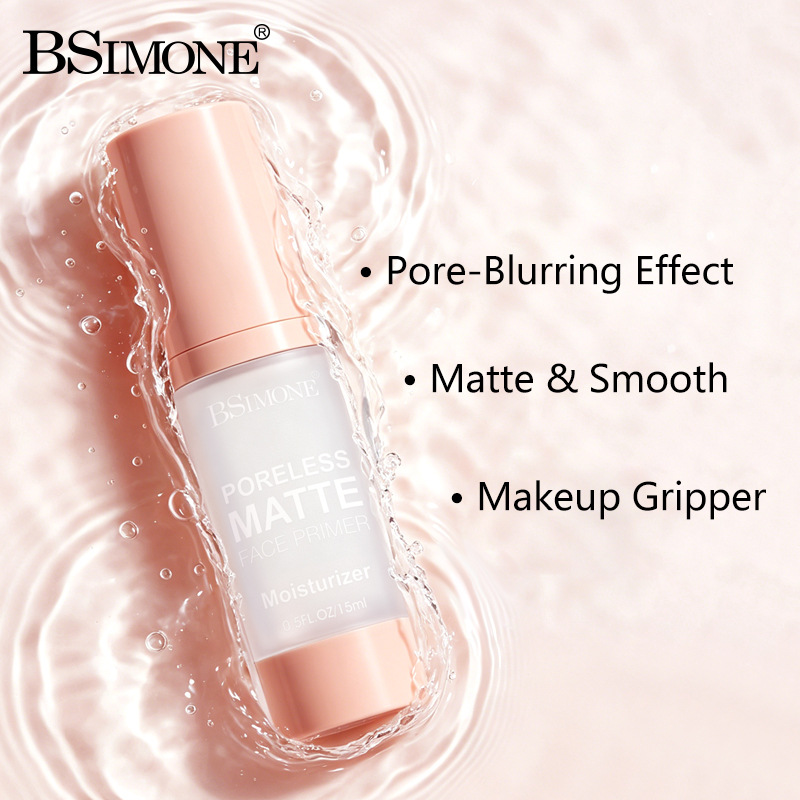 Corrector de tono de piel iluminador, hidratante y nutritivo, con textura gel, minimizador de poros, base de maquillaje sin grumos para personas que no quieren complicarse.