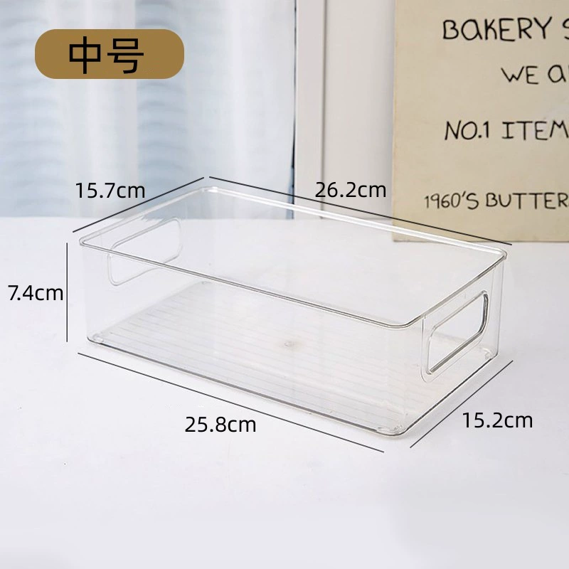 Acrylic storage box tabletop organizer, clear book box, stackable, medium/large/XL sizes