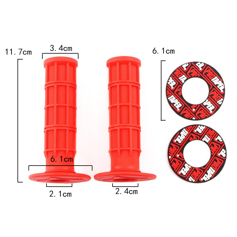 Motorcycle Handlebar Grips, Sports Car Throttle Grips, Off-Road Handlebar Grips, Colorful Anti-Slip Handlebar Grips
