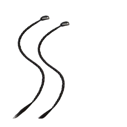 Wig braids Y2K trendy girl braids simulated hair braiding fishtail braids clips fake braids boxing dirty braids ponytail
