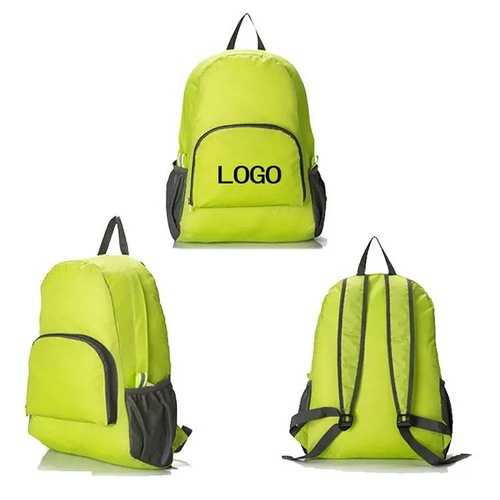 Outdoor dual-shoulder backpack gift promotional advertising large capacity lightweight unisex foldable backpack with printing