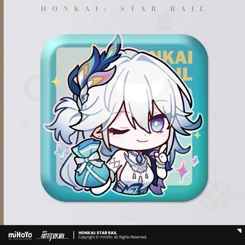 Officially Licensed "Honkai: Star Rail" Pam Exhibition Hall Series Tinplate Badge Anime Merchandise