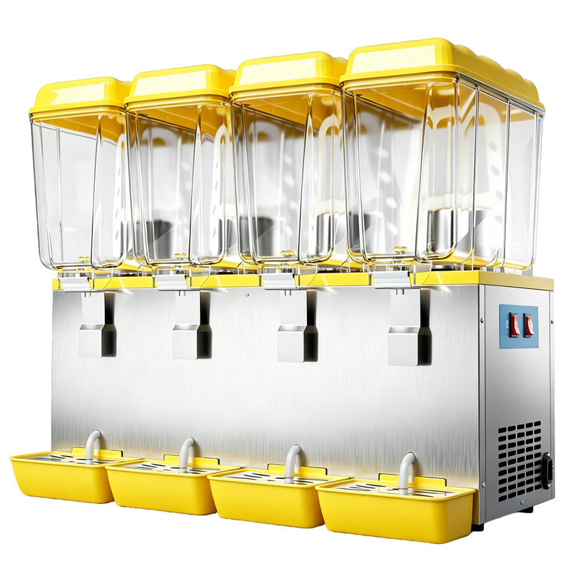 Máquina de bebidas frías comerciales máquina de jugo frío y caliente máquina de bebidas dispensadora de jugo de cafeteria calentador de jugo enfriador