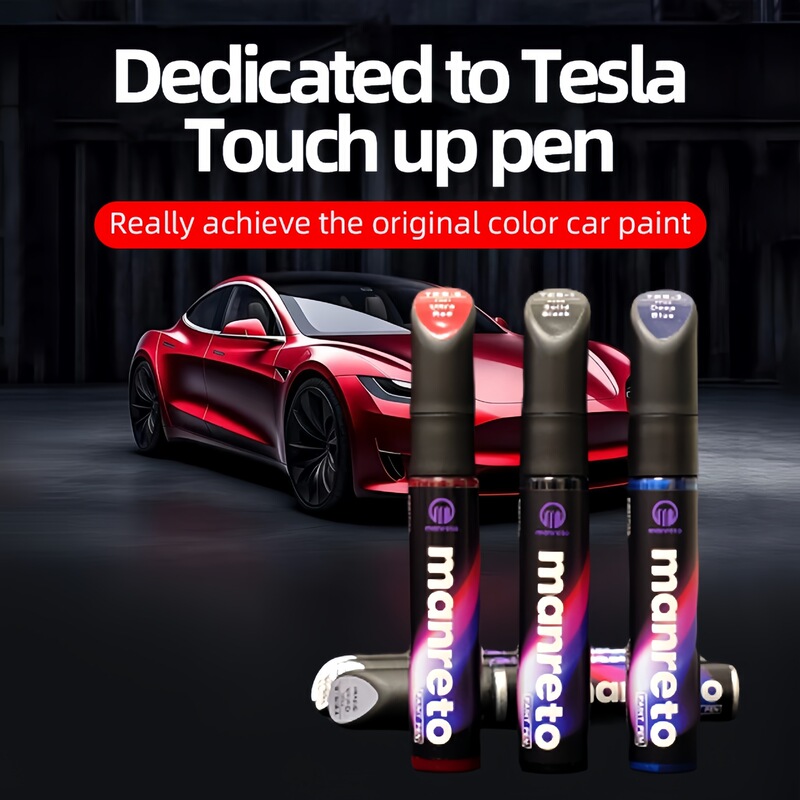 Cross-border Tesla modelY Pearl White Black model3 Star Grey Special Paint Repair Pen Scratch Repair Artifact