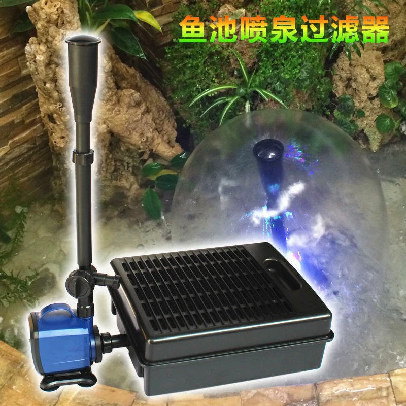 Songbao SOBO 350 360FP фильтр для рыбного бассейна фонтанный насос небольшой фильтр для рыбного бассейна фонтанный насос со светодиодной подсветкой