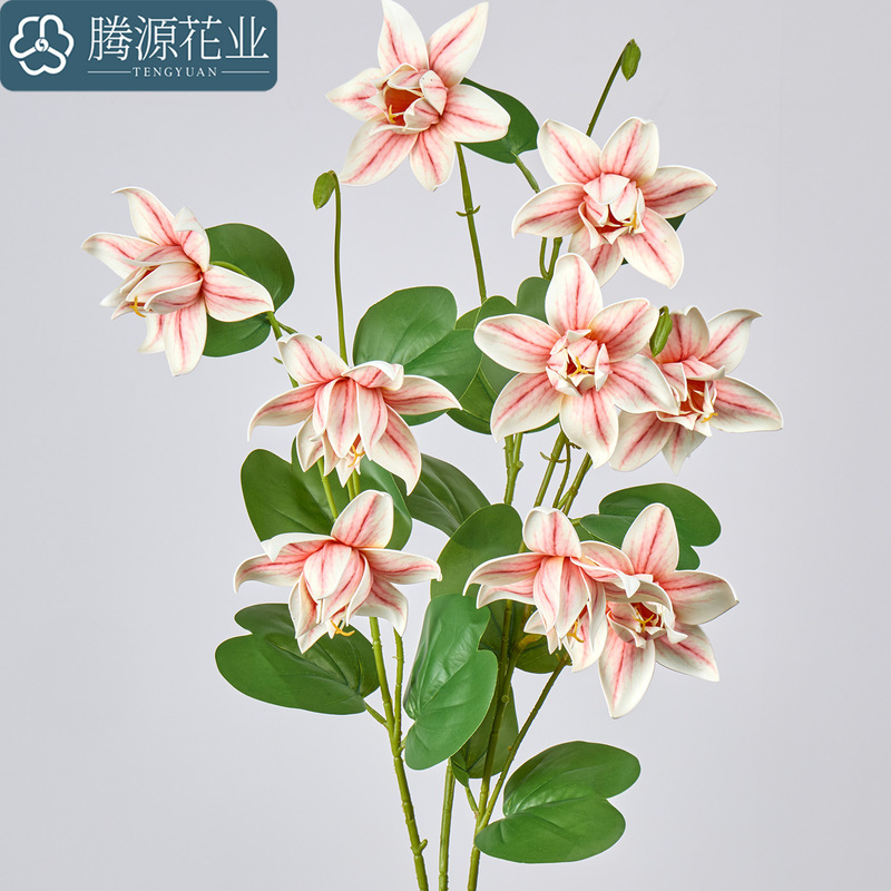 Artificial Clematis Flower, Home Decorative Lily, Floral Design Arrangement, Artificial Plant, Photography Prop Artificial Clematis Flower, Home Decorative Lily, Floral Design Arrangement, Artificial Plant, Photography Prop