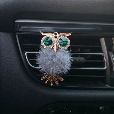 aromatherapy clip air outlet car – Car Perfume Aromatherapy - gray-fur-ball-owl