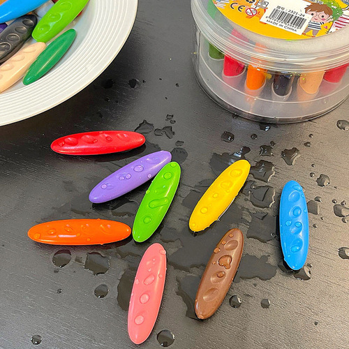 Children's non-dirty hands peanut crayon plastic painting graffiti easy to color non-toxic washable oil pastel student stationery