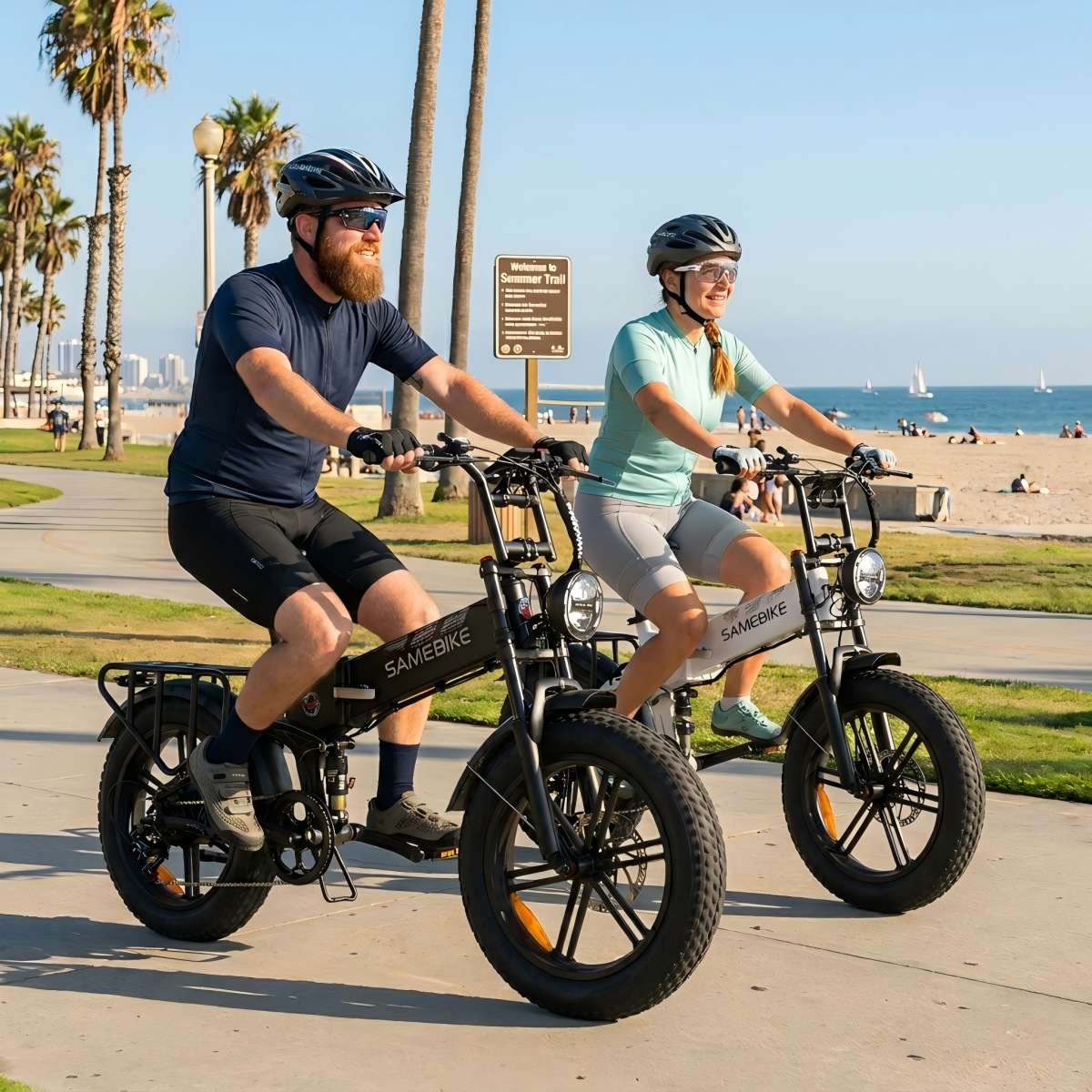 In stock at the US warehouse 20inch Full suspension fat tire folding electric bicycle cross-border dropshipping peak power 1800W