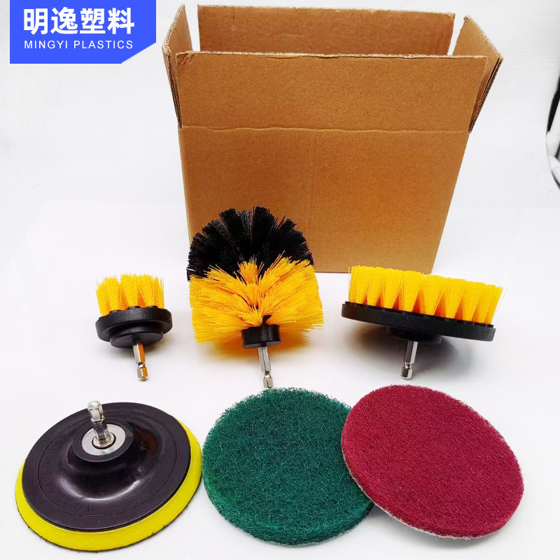 Venta directa de fábrica de Amazon Juego de limpieza de cabezal de cepillo eléctrico Cepillo de limpieza multifuncional para el hogar del automóvil image 3