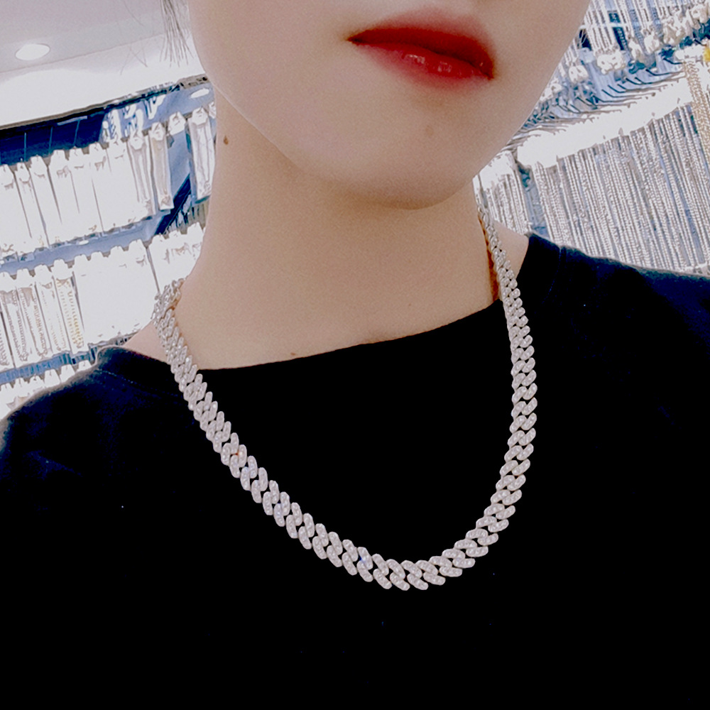 Fashion Geometric Alloy Plating Rhinestones Unisex Necklace