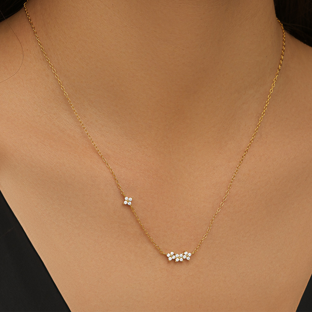 5g Weight Zircon Inlay Material Rings, Earrings, Necklace Classification Holiday, Daily Occasion 925 Sterling Silver Material Geometric Pattern Women's Gender Inlay Design Shiny Style 925 Sterling Silver Zircon Inlay Geometric Rings Earrings Necklace 5
