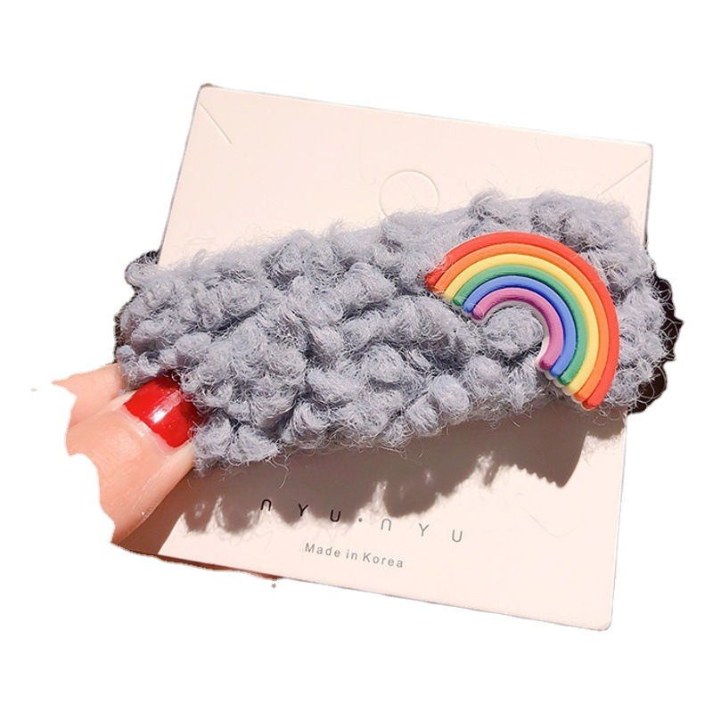 Corea del Sur Internet celebridad ins horquilla Super Hada Cordero lana clip