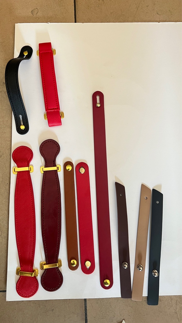 厂家音响木箱铁盒礼品盒纸袋PU皮革提手手提带皮手挽皮质拉手绳带