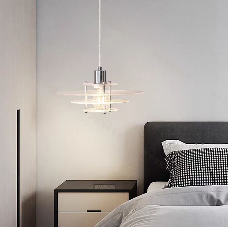 Nordic Bauhaus restaurante candelabro diseñador danés bar dormitorio estudio entrada platillos voladores de cabeza única pequeña lámpara candelabro