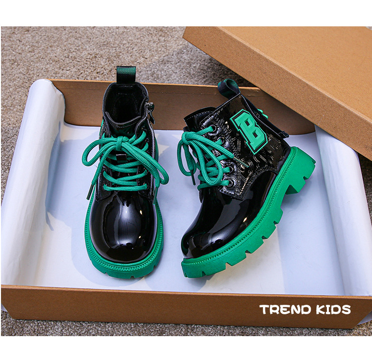 Girls' Martin Boots 2023 Autumn and Winter New Children's Cotton Short Boots Net Red Boys' Boots Little Girls' Trend_voghion.com