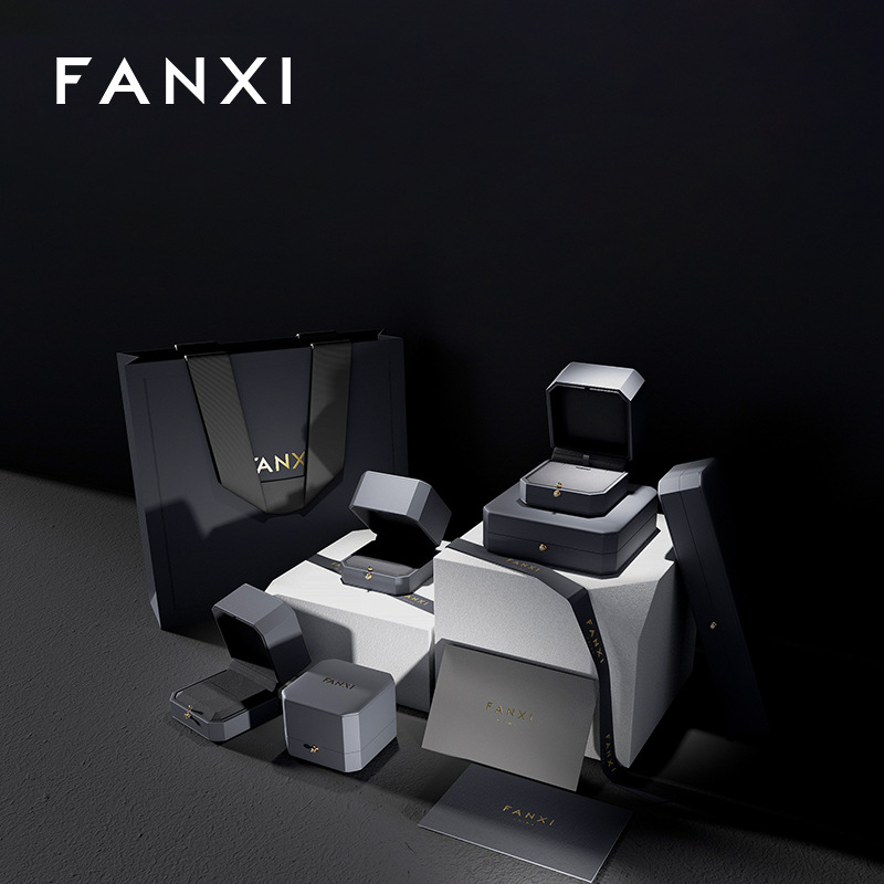 Fanxi Mobile Proposal Marriage Jewelry Box 2024 nueva caja de almacenamiento de joyas de oro de alta gama logotipo privado