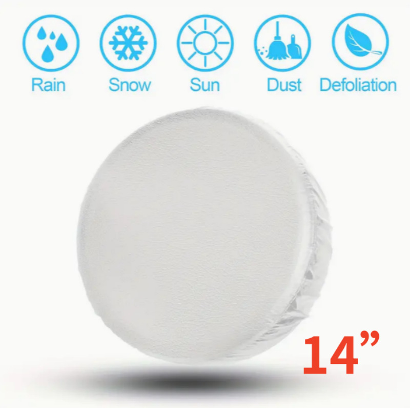 Universal for Car Trailer RV SUV Truck Waterproof Soft PVC Tire Cover Camper and Travel Trailer
