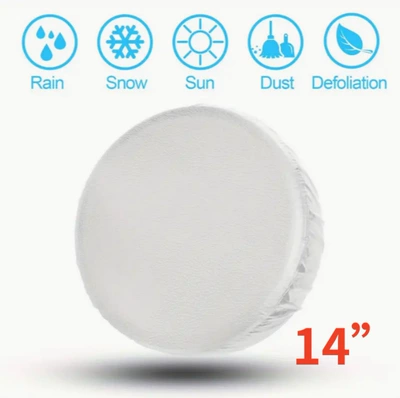 Spare wheel cover RV SUV Truck Waterproof - white-thickened-tire-cover-pull-rod-bag-14inch-m65-69cmthickened-good-quality