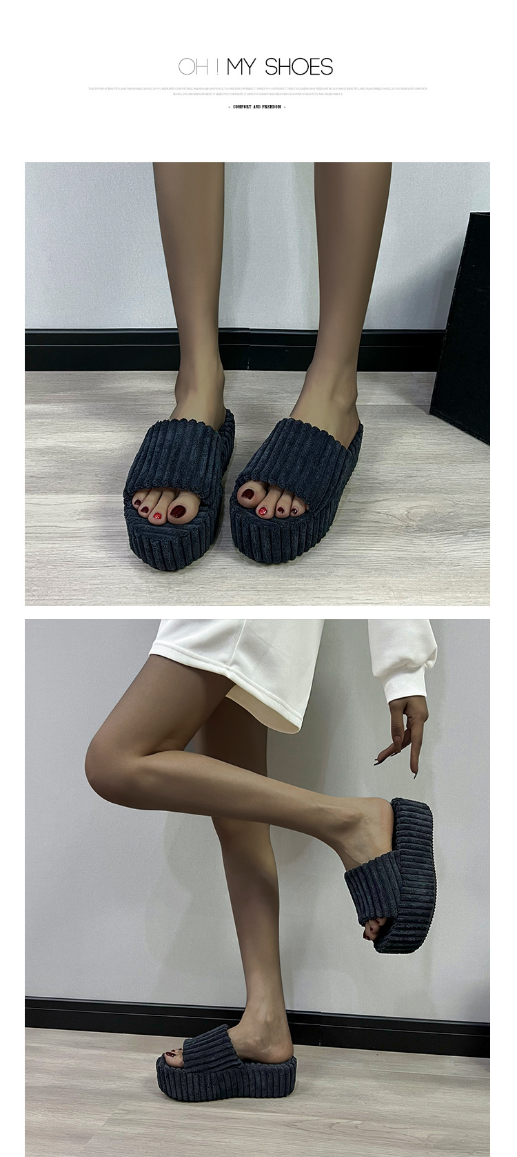 Damen-Tangas, Pool, Innenbereich, synthetische, rutschfeste, wasserdichte Hausschuhe_voghion.com