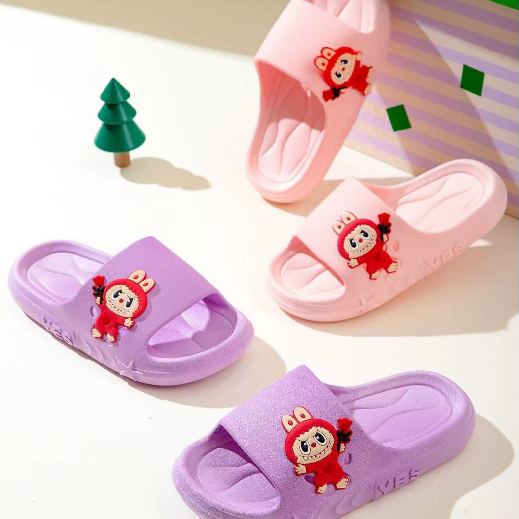 Детские тапочки женский мальчик мультфильм новый нескользящий мягкий фон