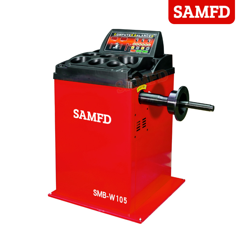 Motor de equilibrio dinámico de neumáticos SAMFD Reparación de equipos de mantenimiento de automóviles Balanceador automático láser infrarrojo Cubierta protectora de regla de tracción
