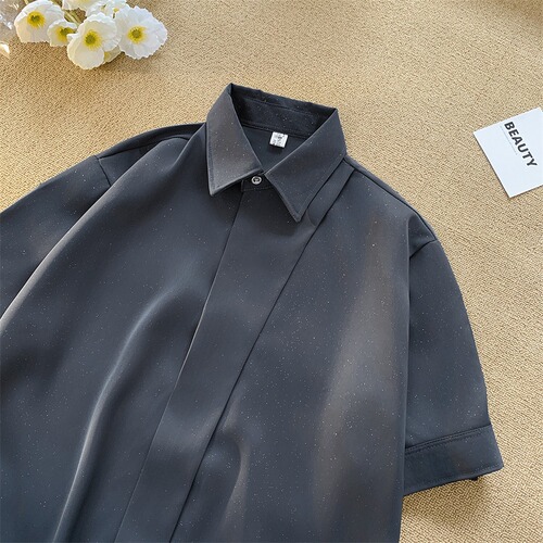 Starlight Short-Sleeve Shirts for Men - Summer Loose Casual Thin Breathable T-Shirts - Ins Trendy and Versatile Half-Sleeve