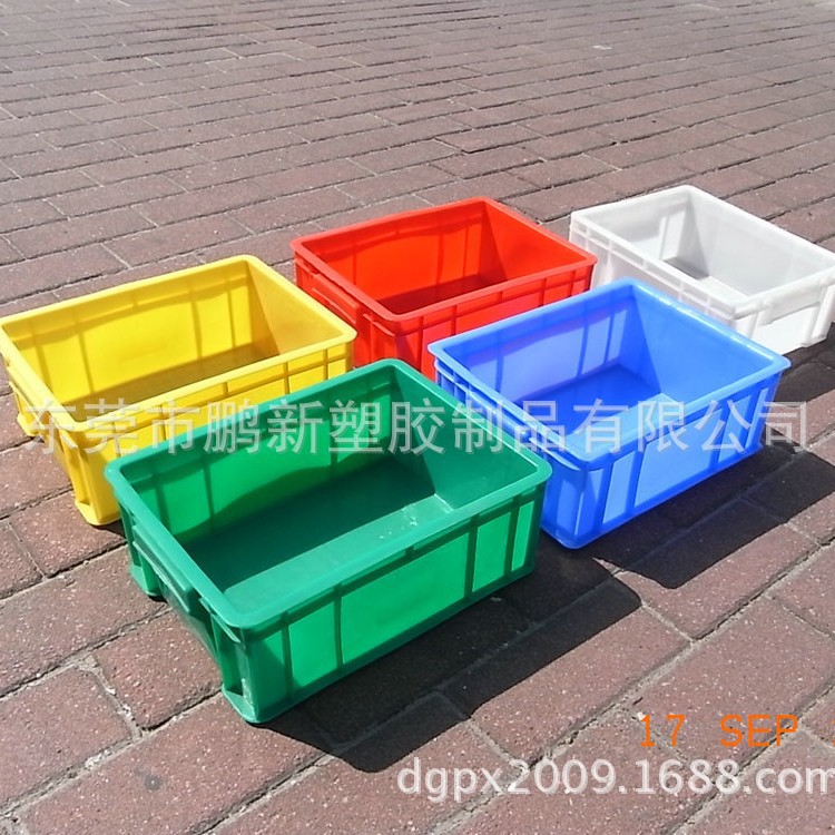 厂家现货批发HDPE全新料加厚3号塑料箱4号胶箱5号周转箱6号塑胶箱