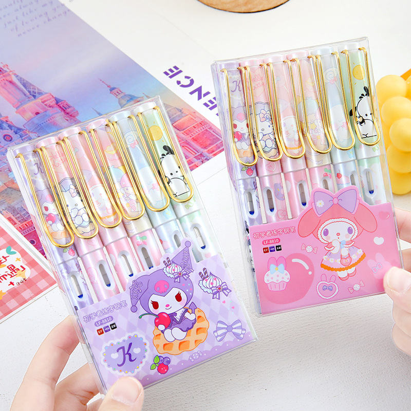 Sanrio coolomi pen estudiante bolsa de tinta especial pen ins estilo de alta apariencia estilo chica tinta reemplazable
