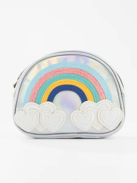 New Children's Colorful Laser Rainbow Bag, Cute, Fashionable and Stylish Crossbody Bag, Children's Coin Purse Bag Wholesale Cross-Border