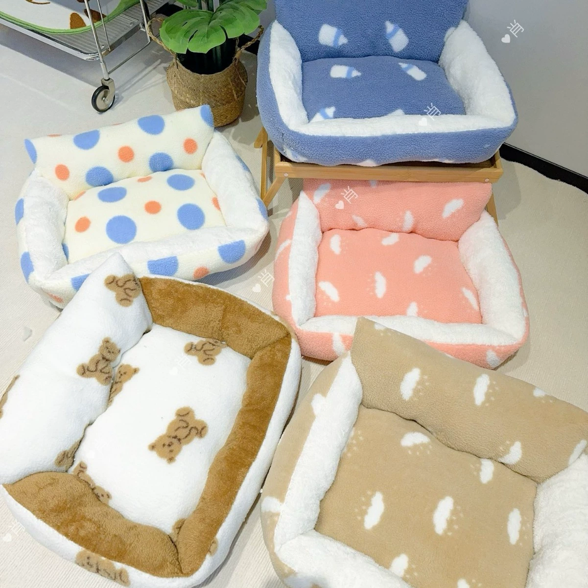 Домашние животные гнездо теплые медведи удобные, мягкие и полные кошки Тедди, зимние питомник