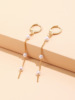 Long fashionable universal earrings from pearl, European style, suitable for import, simple and elegant design, wholesale