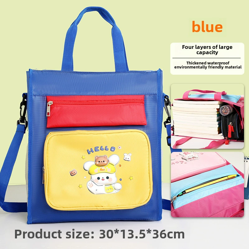 Handheld capacious book bag, storage bag