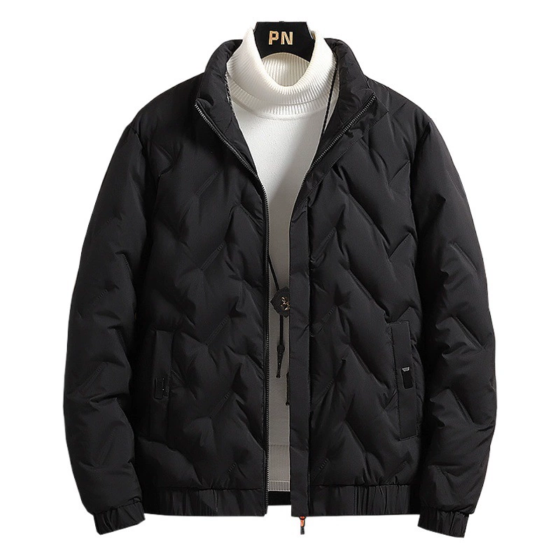 Тонкий пуховик мужской осенне-зимний новый белый утиный бархатный молодежный пиджак повседневный мужской короткий воротник куртка