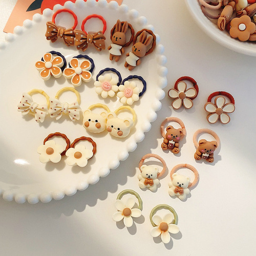Children's hair accessories, cute headband, no harm to hair in summer, small rubber band, baby hair tie, small hair volume, thumb ring hair tie wholesale