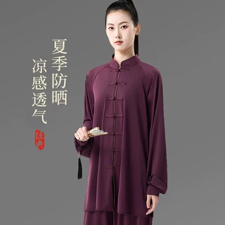 严选太极服女2026新款夏季薄款八段锦练功服武术服装中国风太极服