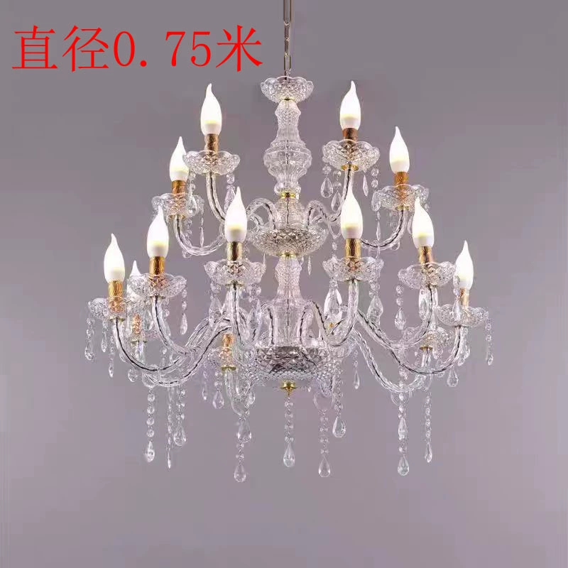 Диаметр 0.75m 8+4 золотая хрустальная люстра для свадебного зала, свадебный светильник