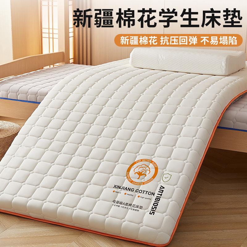 Pressure-Resistant Cotton Student Dormitory Single 90cm Bed Double Rental Mattress Memory Foam Soft Pad Bedroom Rental