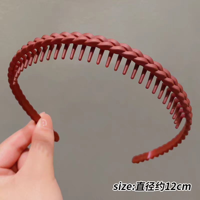 25#磨砂辫子暗红