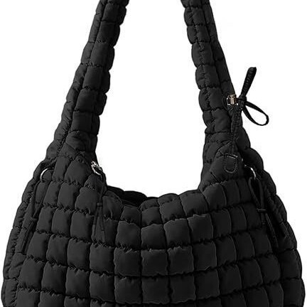 Women's Puffer Quilted Handbag Nylon Crossbody Bag Fluffy Wallet Large Hobo Shoulder Bag Fashion Women's Puffer Quilted Handbag Nylon Crossbody Bag Fluffy Wallet Large Hobo Shoulder Bag Fashion