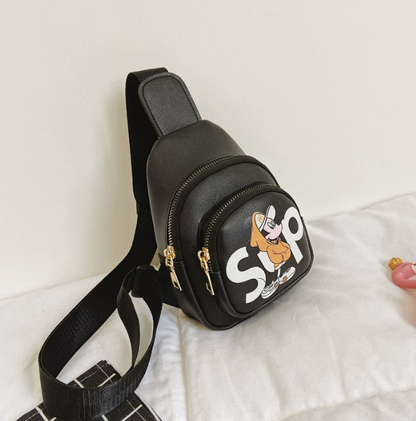 Black chest bag