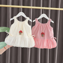 直播供货2025女宝宝夏季新款连衣裙小女孩可爱公主裙甜美外贸批发