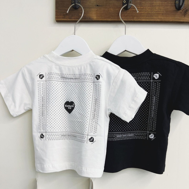 Carhart Heart WIP Poker Short-sleeved T-shirt Boys and Girls Cotton T-shirt in stock Carhart Heart WIP Poker Short-sleeved T-shirt Boys and Girls Cotton T-shirt in stock