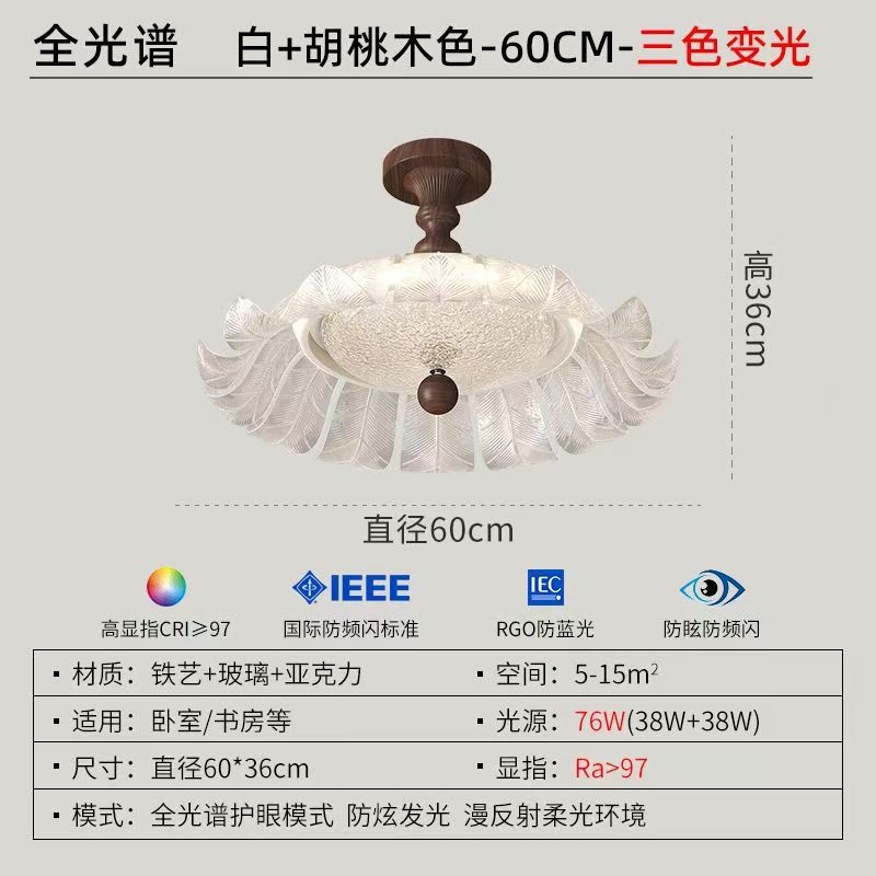 Lámpara de dormitorio retro de estilo antiguo francés Lámpara de techo de viento Nanyang Candelabro creativo simple 2025 nueva lámpara de dormitorio principal